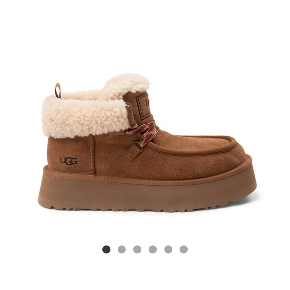 UGG  Brown Boots with Cream Accents